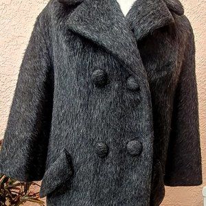 Lilli Ann Tisse a Paris San Francisco Vintage Black Coat .